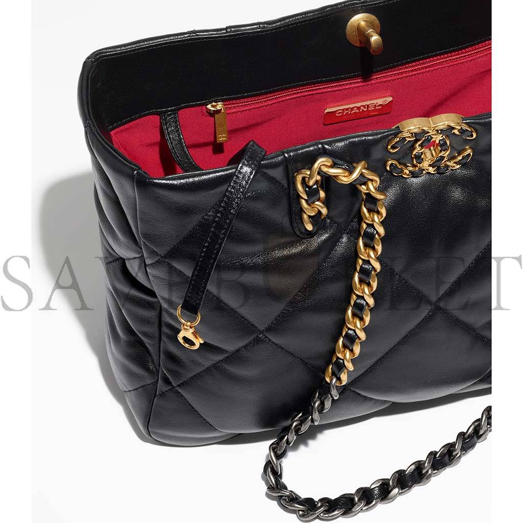 Ch*el 19 shopping bag as3660 b04852 94305 (41*24*10.5cm)